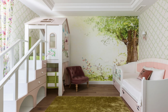 Aménagement d'une chambre pour deux filles d'âges différents 
