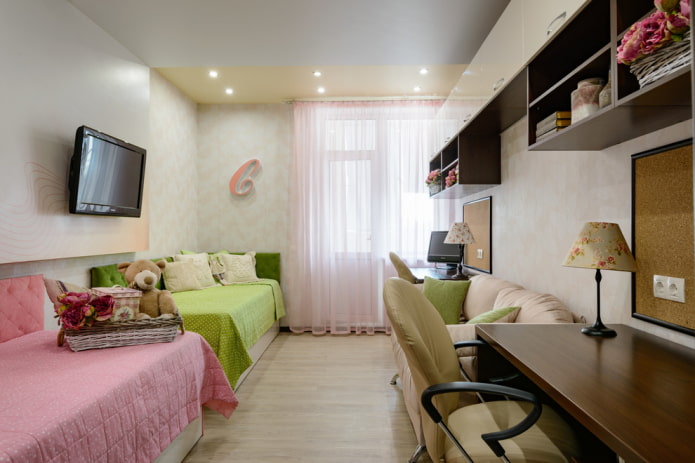 Aménagement d'une chambre pour deux écolières