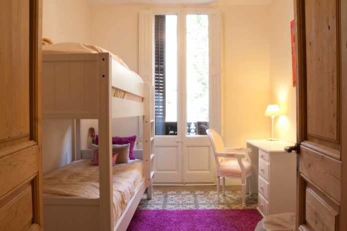 Aménagement d'une petite chambre pour deux filles