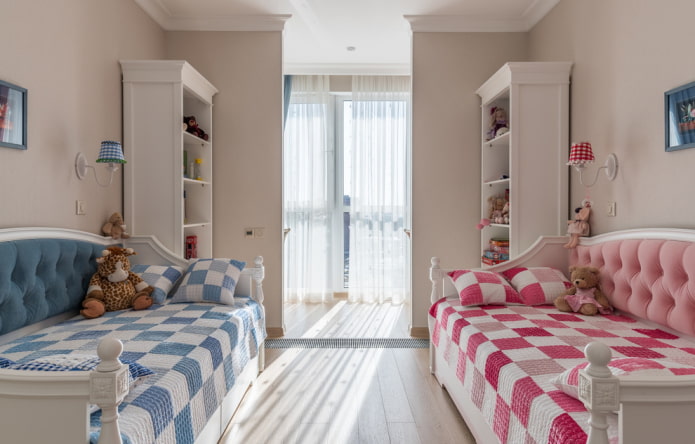 conception d'une chambre d'enfant pour deux enfants