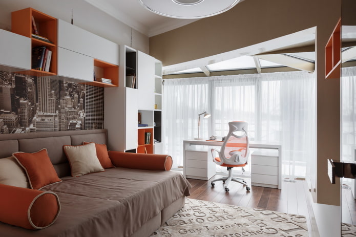 Aménagement d'une chambre avec fenêtre pour adolescent