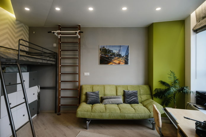Éclairage d'une chambre pour un adolescent