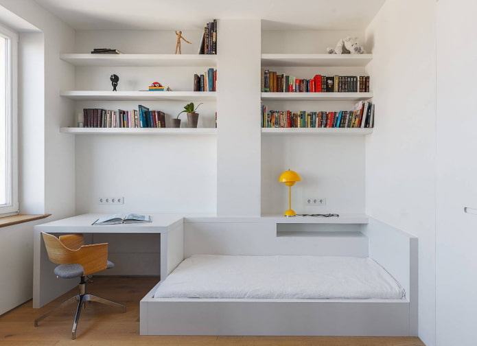 Chambre d'adolescent minimaliste