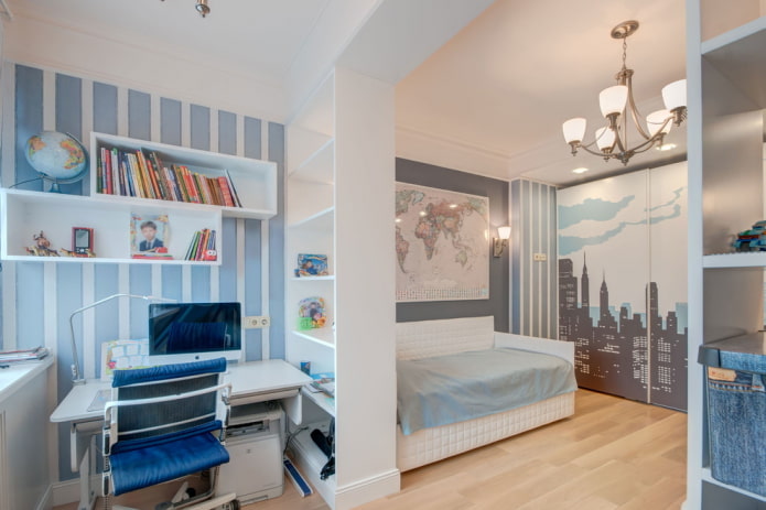 zonage d'une chambre pour un adolescent