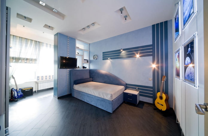 Schéma de couleurs d'une chambre d'adolescent