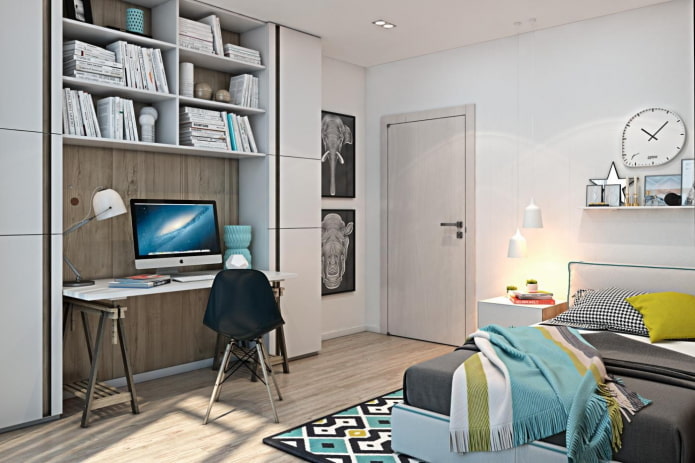 Schéma de couleurs d'une chambre d'adolescent