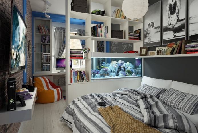 zonage d'une chambre pour un adolescent