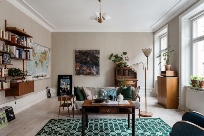 Salon de style scandinave