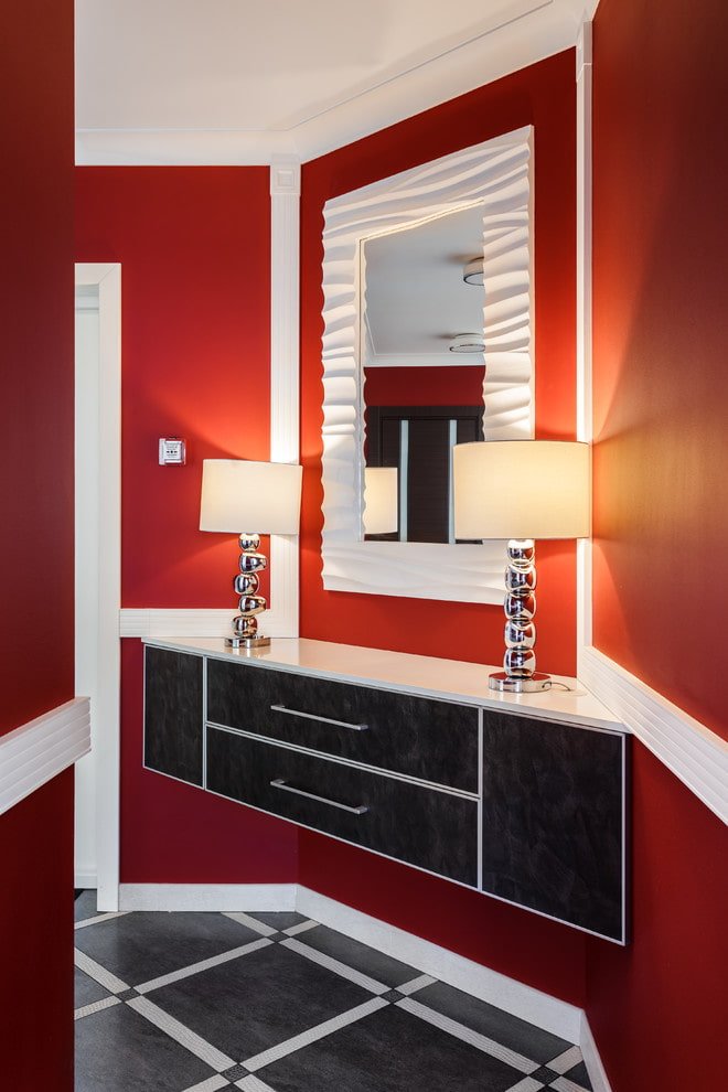 conception d'une commode à l'intérieur du couloir
