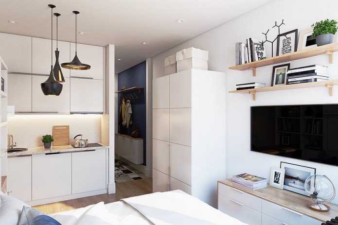 Aménagement compact d'un appartement de 19 m².