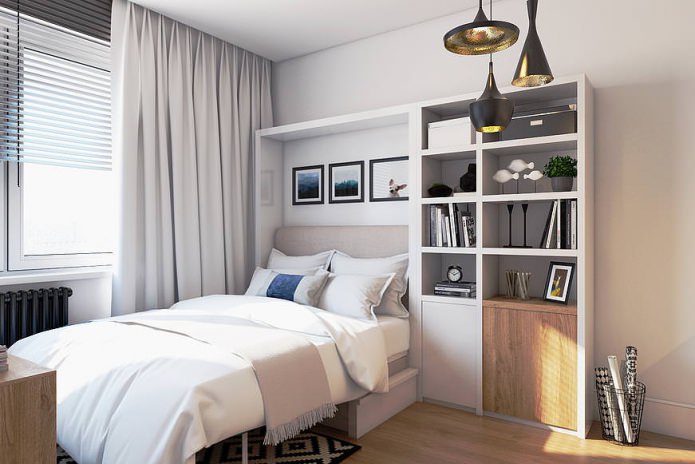 Design moderne d'un petit appartement de 19 m².
