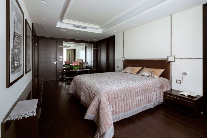 couleur marron dans la chambre