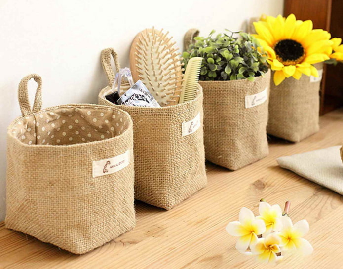 Boîtes en tissu