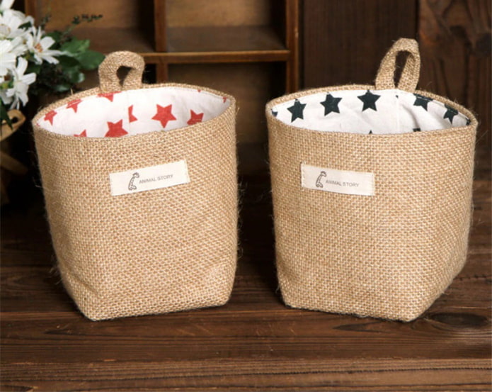 Boîtes en tissu