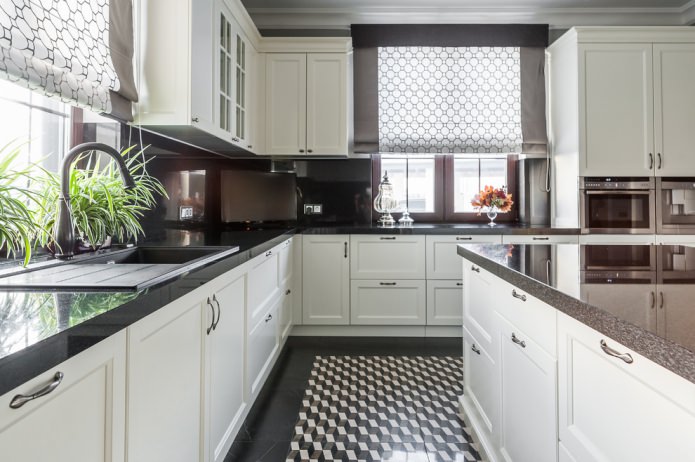 patterned roman blinds