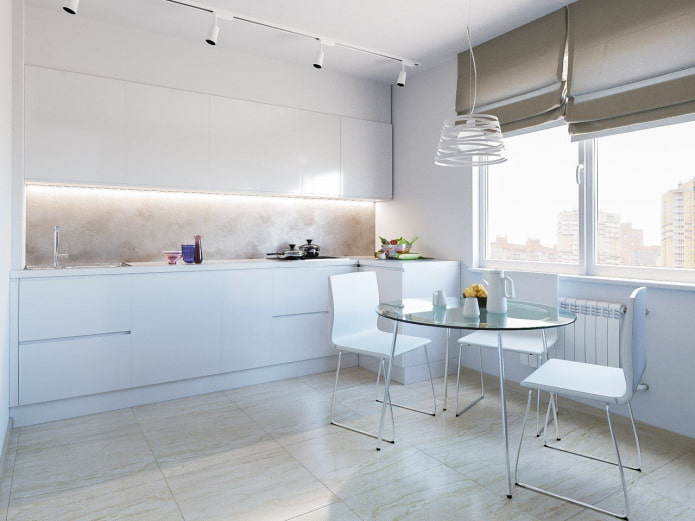 Stores romains courts de style minimaliste