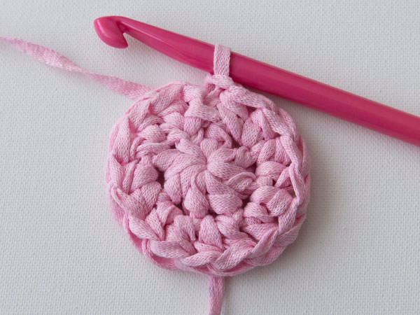 Tricoter les boucles en cercle
