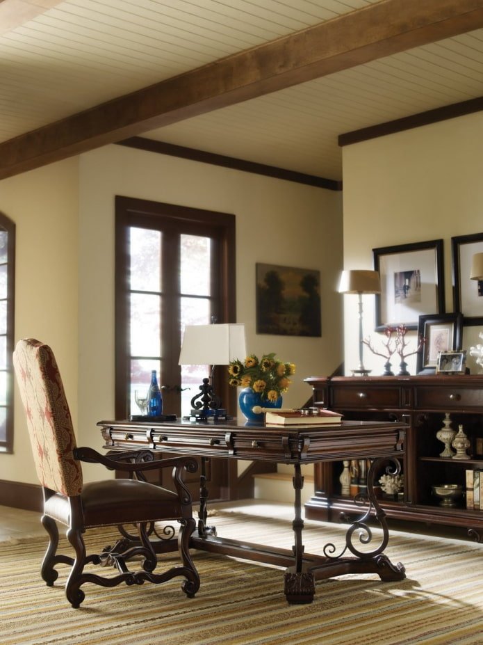 bureau forgé à l'intérieur