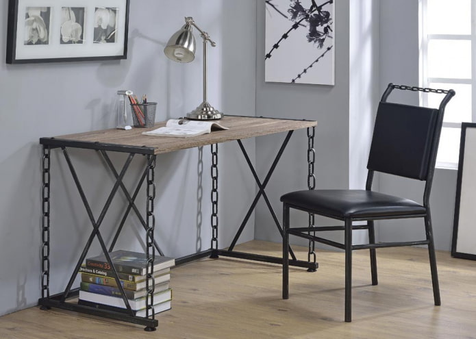 bureau forgé au bureau