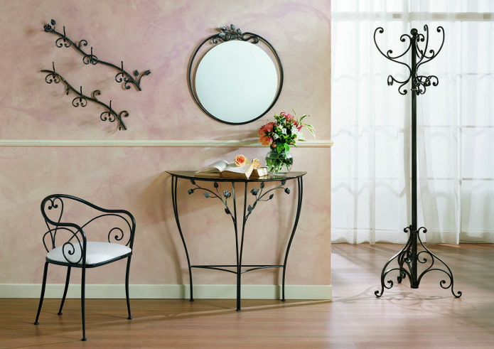 coiffeuse forgée à l'intérieur