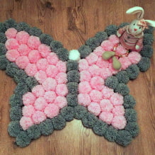 Comment fabriquer un tapis à partir de pompons?-5