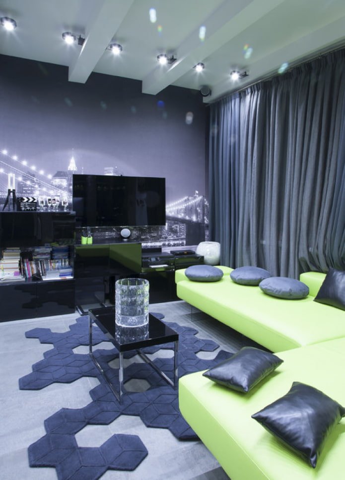 tapis dans le salon