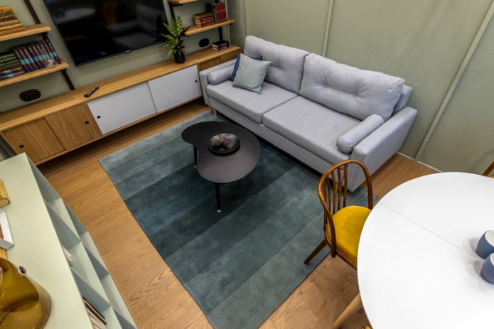 Emplacement du tapis dans le salon