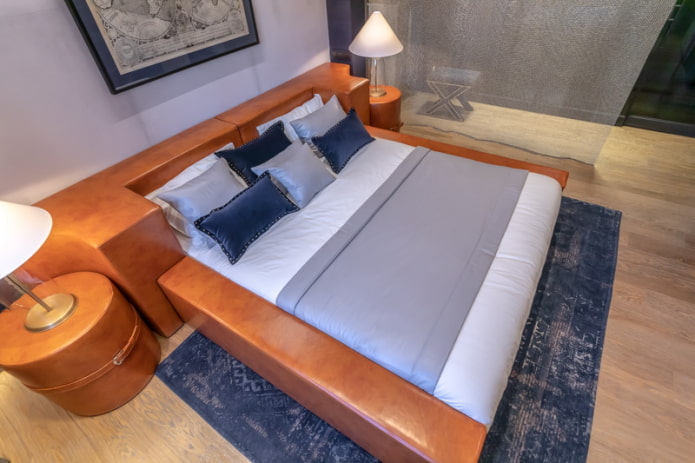 Intérieur de chambre avec tapis