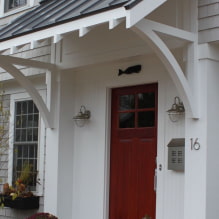 Comment fabriquer soi-même un auvent au-dessus du porche de la maison ?-1