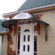 Comment fabriquer soi-même un auvent au-dessus du porche de la maison ?-2