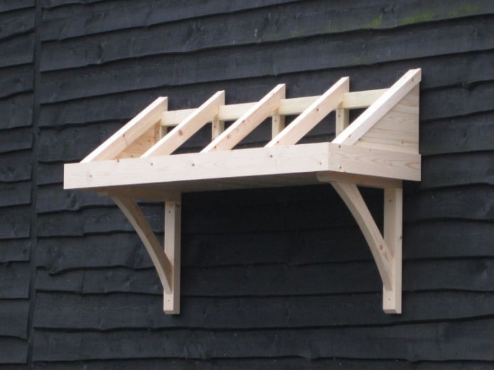 base en bois pour la verrière