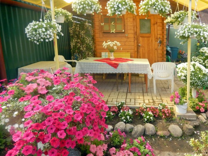 Gazebo en fleurs