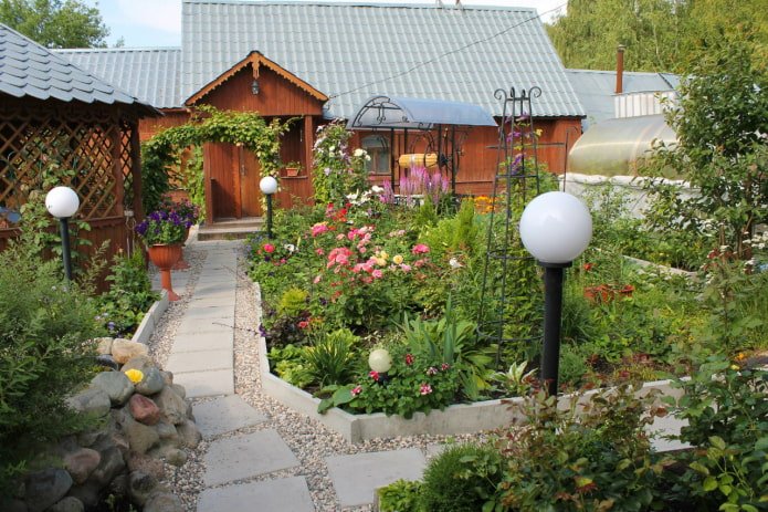 Un petit jardin fleuri