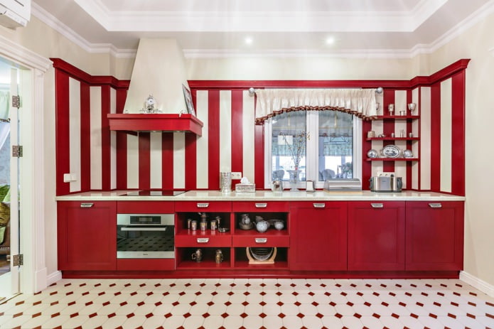 Ensemble rouge mat
