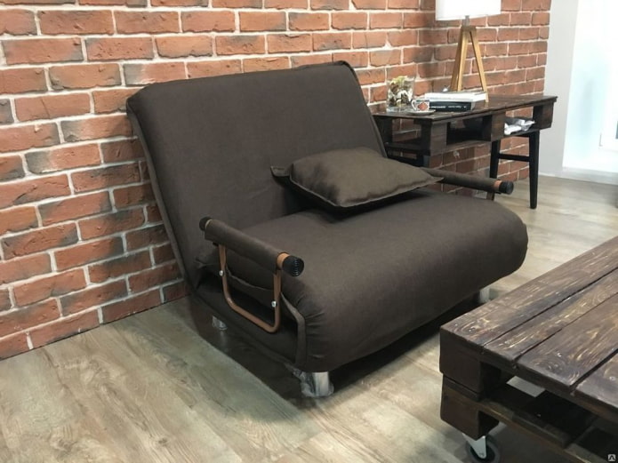 Chaise pliante style loft