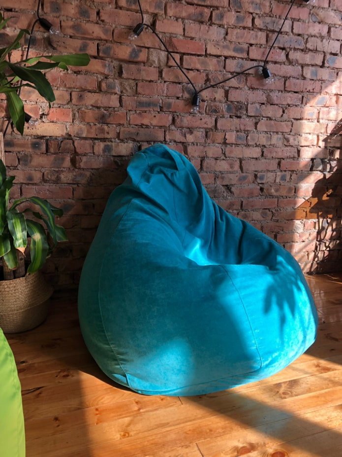 housse de pouf en velours