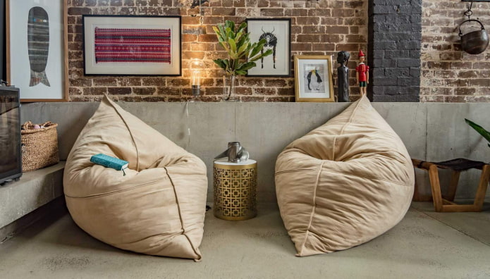 Fauteuil poire carré