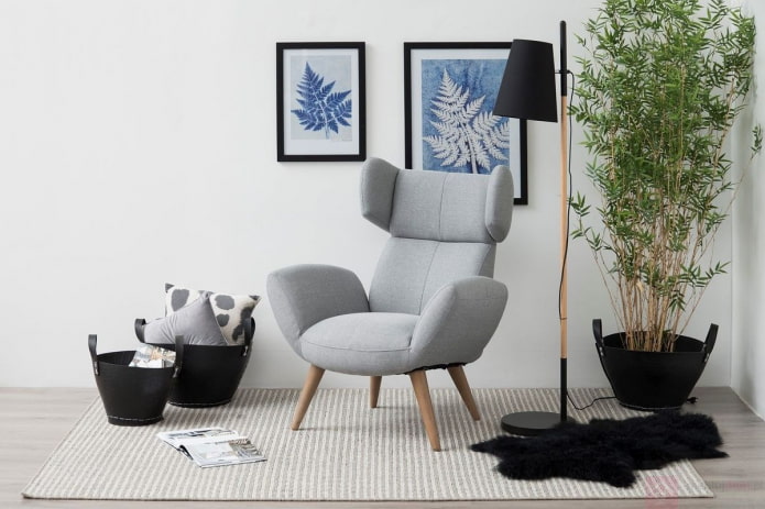 chaise dans un tapis