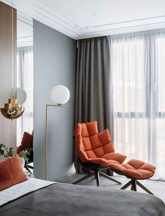 Chaise futuriste dans la chambre