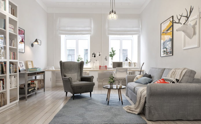 Fauteuil de style scandinave