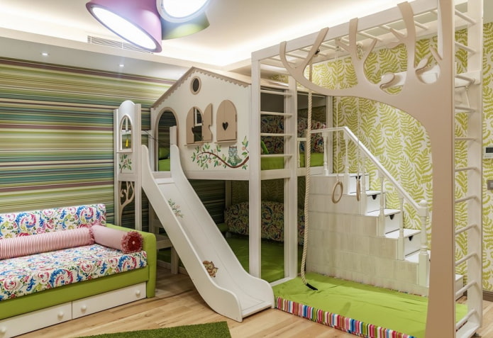 Espace de jeux dans la chambre d'enfant
