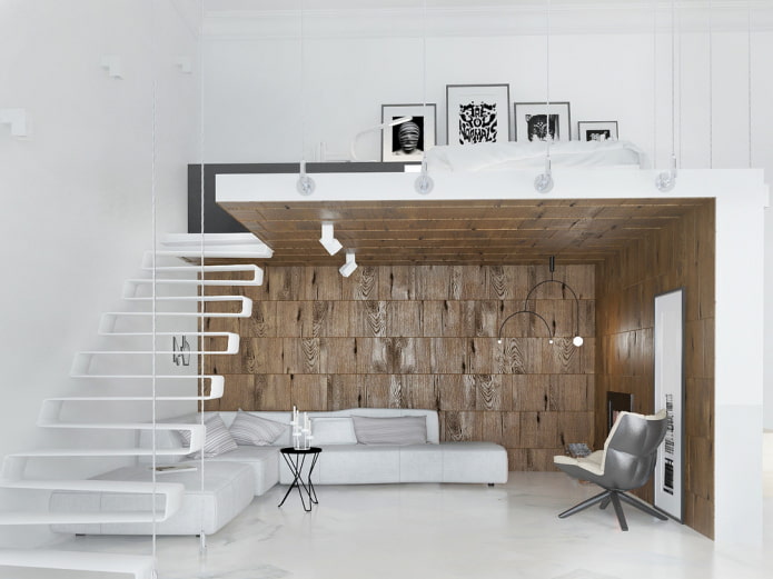 Intérieur de salon minimaliste