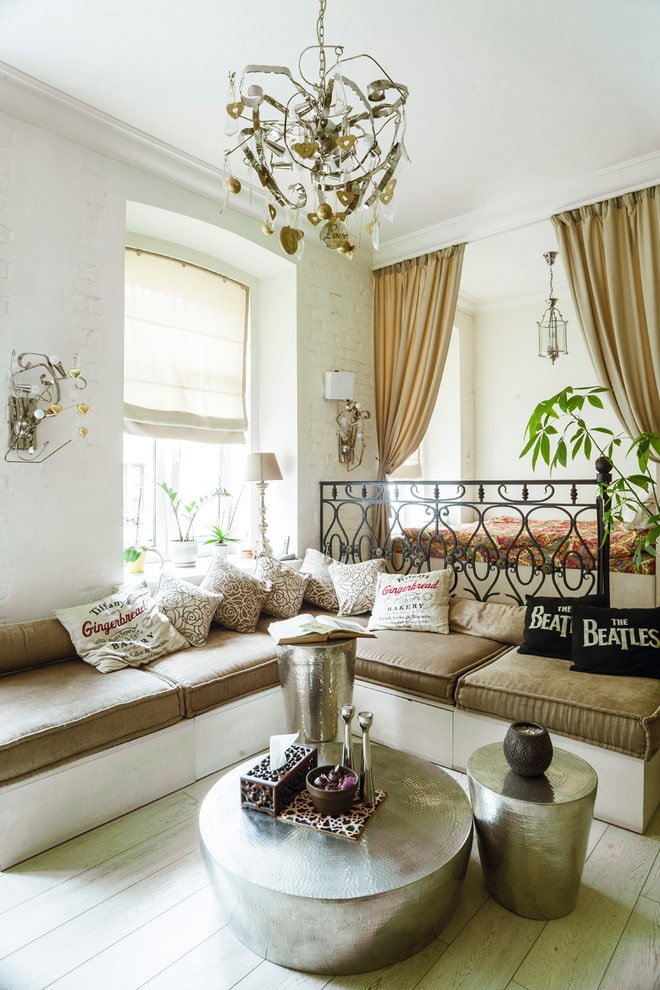 Boho dans la chambre-salon