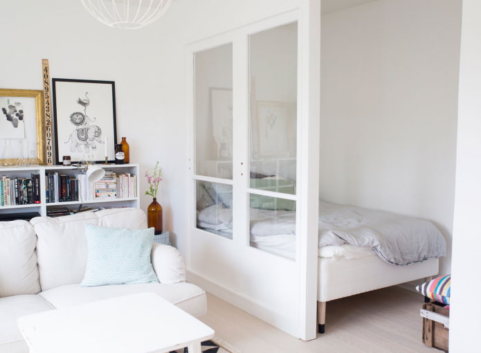 zonage d'un appartement d'une pièce