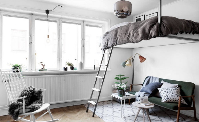 lit sous plafond