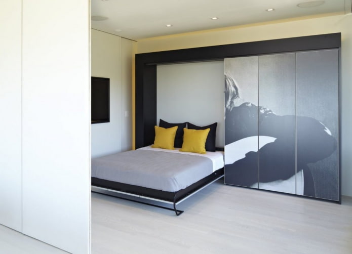conception d'un lit intégré à l'intérieur