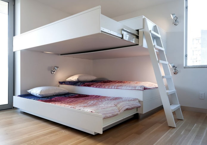 Lit intégré dans la chambre d'enfant
