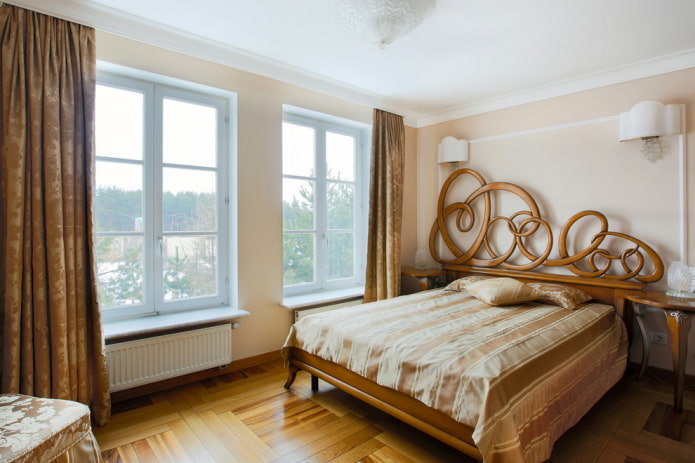 lit en bois de style moderne