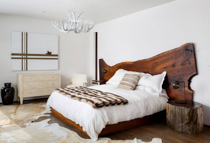 Lit en dalle à l'intérieur