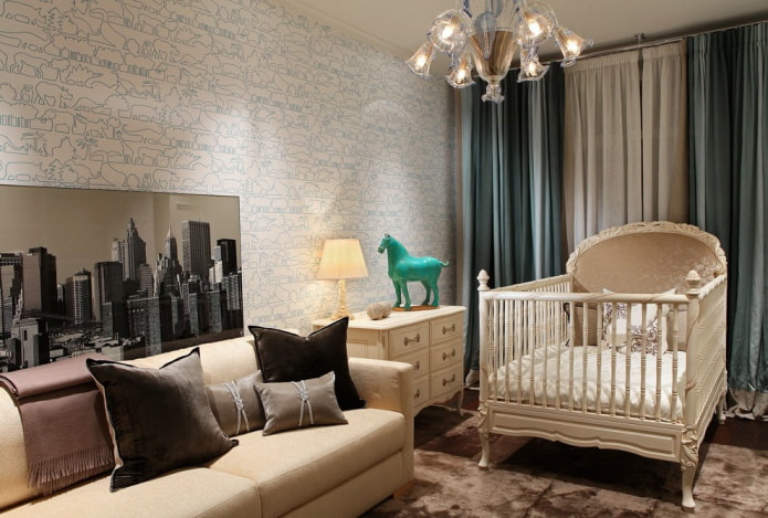 Lit bébé dans le salon